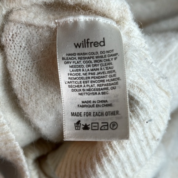 DISCONTINUED! Aritzia Wilfred Lorin Sweater in Oak XXS - Picture 5 of 5